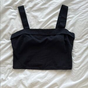 Abercrombie & Fitch Black Linen Tank Top M